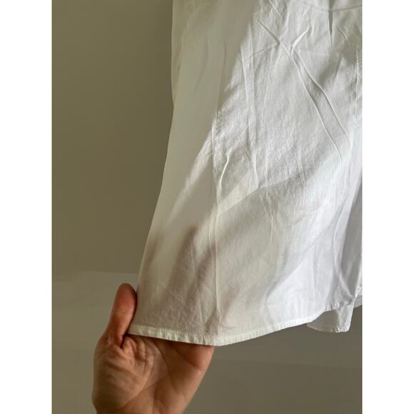 Tommy Hilfiger 100% Cotton Button Down Dress Shirt Sheer White Size Medium - Picture 8 of 9